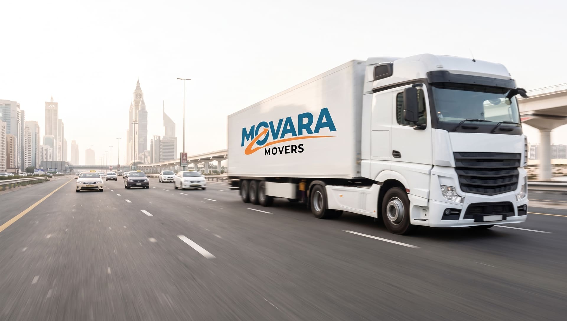 Movara Movers delivering to a new home in the UAE